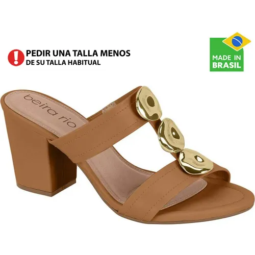 BEIRA RIO  de Mujer modelo Sandalia Vestir Mujer 8280 cameles sintéticos mujer 2025090504322269592 Sintético Pvc