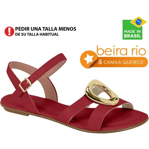 BEIRA RIO  de Mujer modelo Sandalia Flat Mujer 8367 cerezas sintéticos mujer 2025090504322269907 Sintético Pvc