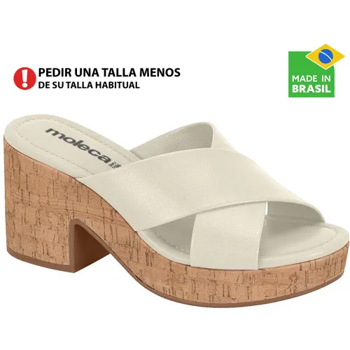 MOLECA Blanco de Mujer modelo Sandalia Plataforma Mujer 5549 sintéticos mujer 2025090504424320711 Sintético Pvc