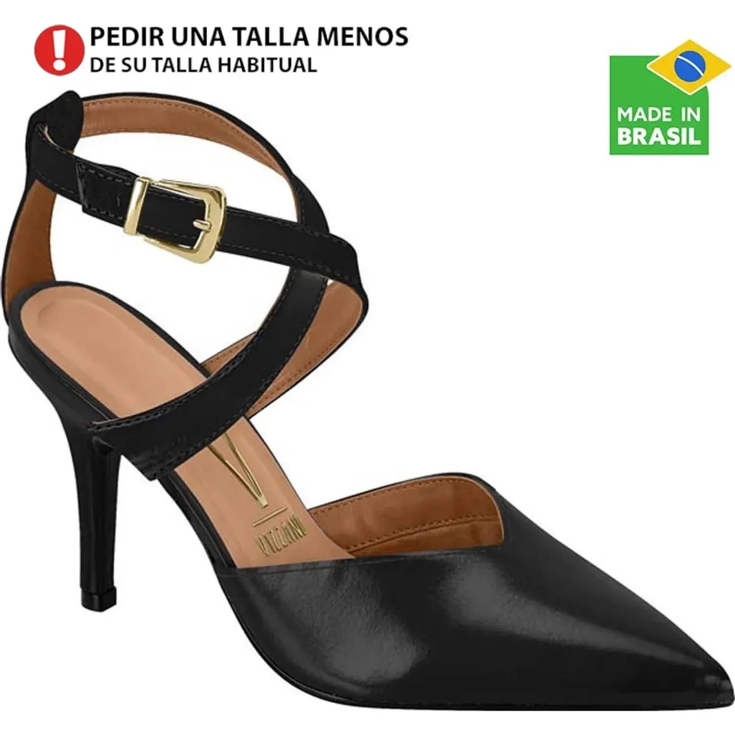 Calzado Vizzano Vestir Mujer 1184.1716 color negro | Platanitos