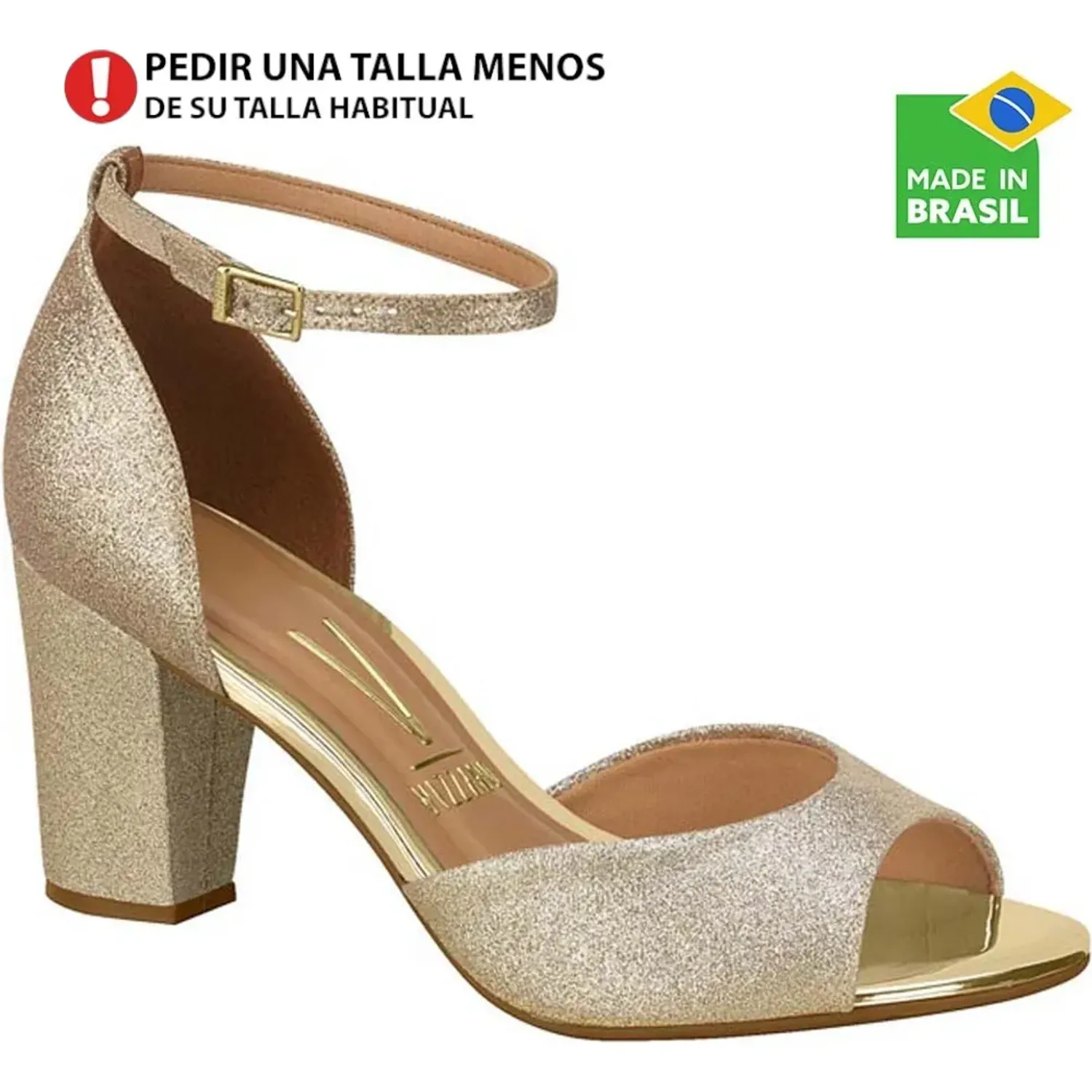 Sandalia Vizzano Vestir Mujer 6262.4 color dorado | Platanitos