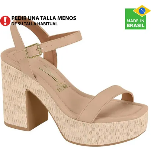 VIZZANO Beige de Mujer modelo Sandalia Plataforma Mujer 6541.1 beiges sintéticos mujer 2025090504563172659 Sintético Pvc