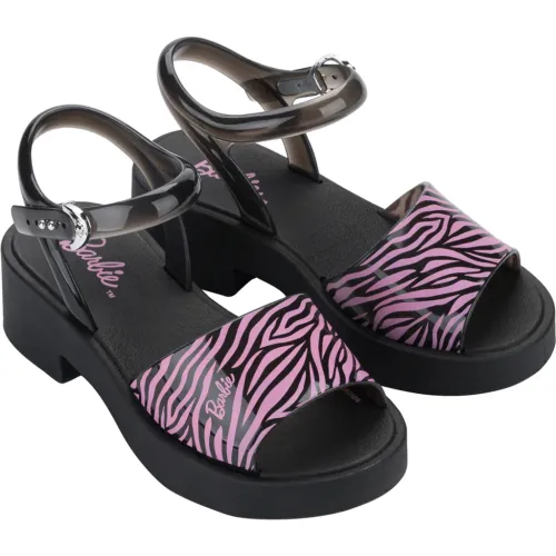 Niña Barbie Negro Sandalia Taco Niña Barbie 2bgv760