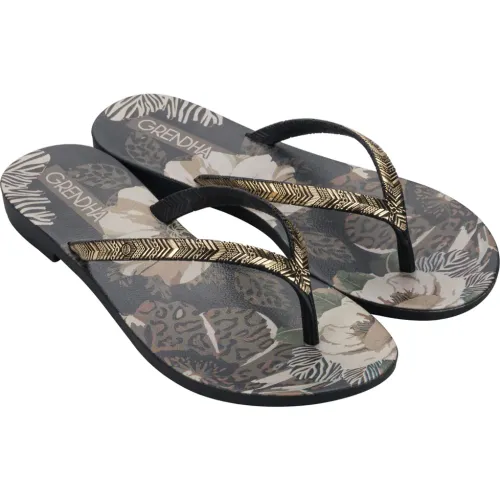 Grendha Negro de Mujer modelo Sandalia Tijera Mujer Grendha 2gdo860 negros mujer 2025090508005408197 Sin plantilla Sintético