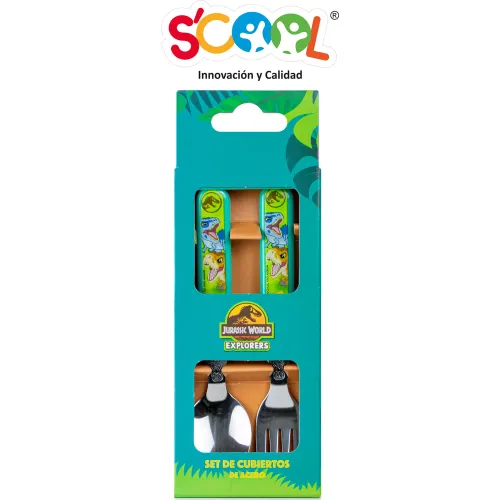 Scool  modelo Set Cubiertos Acero Inoxidable Jurassic Kids 2025090602514964139  