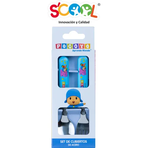 Scool Celeste modelo Set Cubiertos Acero Inoxidable Pocoyo 2025090602514964151  