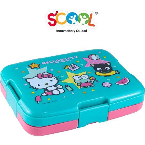 Scool  modelo Taper Bento Con División 4 Broches 1 Lt Hello Kitty & Friends 2025090602514964178  
