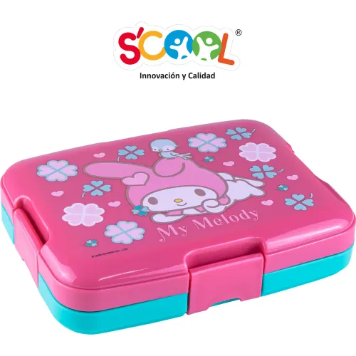 Scool  modelo Taper Bento Con División 4 Broches 1 Lt My Melody 2025090602514964187  