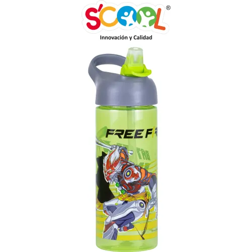 Scool Tomatodo Dlx Con Caña 600ml Pp Ranger Free Fire