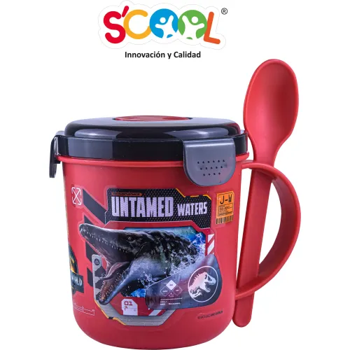Scool  modelo Vaso Snack Pp Con Cuchara 500ml Jurassic 2025090602514964334  