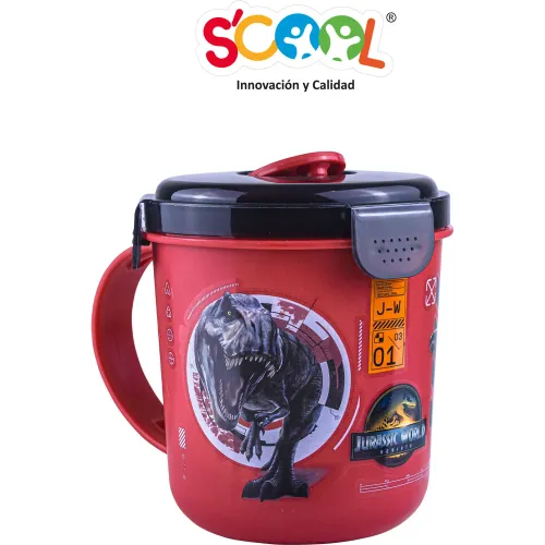 Scool Vaso Snack Pp Con Cuchara 500ml Jurassic