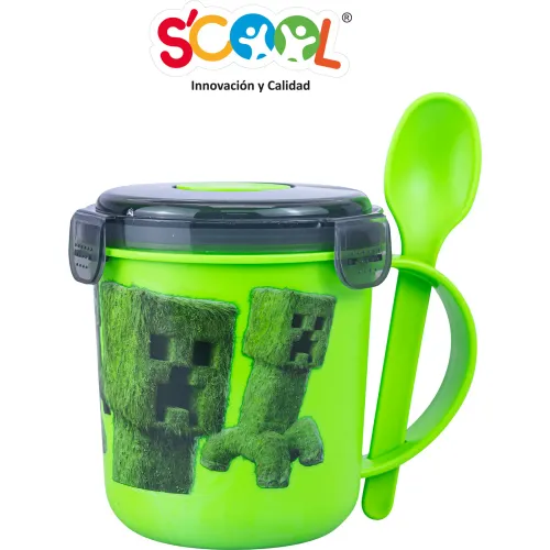 Scool  modelo Vaso Snack Pp Con Cuchara 500ml Minecraft 2025090602514964340  