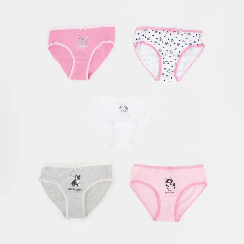 Kayser Pack 5 Trusa Bikini Juvenil P516.185-Ros2