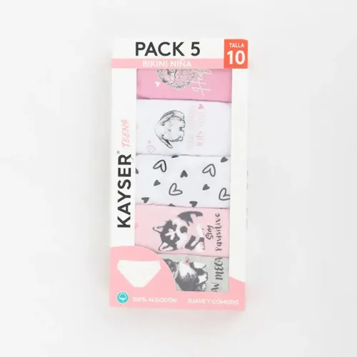Kayser Rosado de Mujer modelo Pack 5 Trusa Bikini Juvenil P516.185-Ros2 mujer 2025090817115065395  