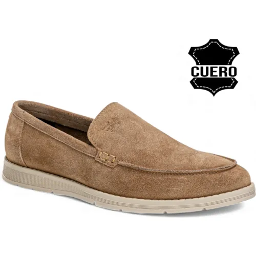 Calimod Beige de Hombre modelo Mocasin Casual Hombre 1cn500 arenas textiles hombre 2025090817124880201 Textil Caucho