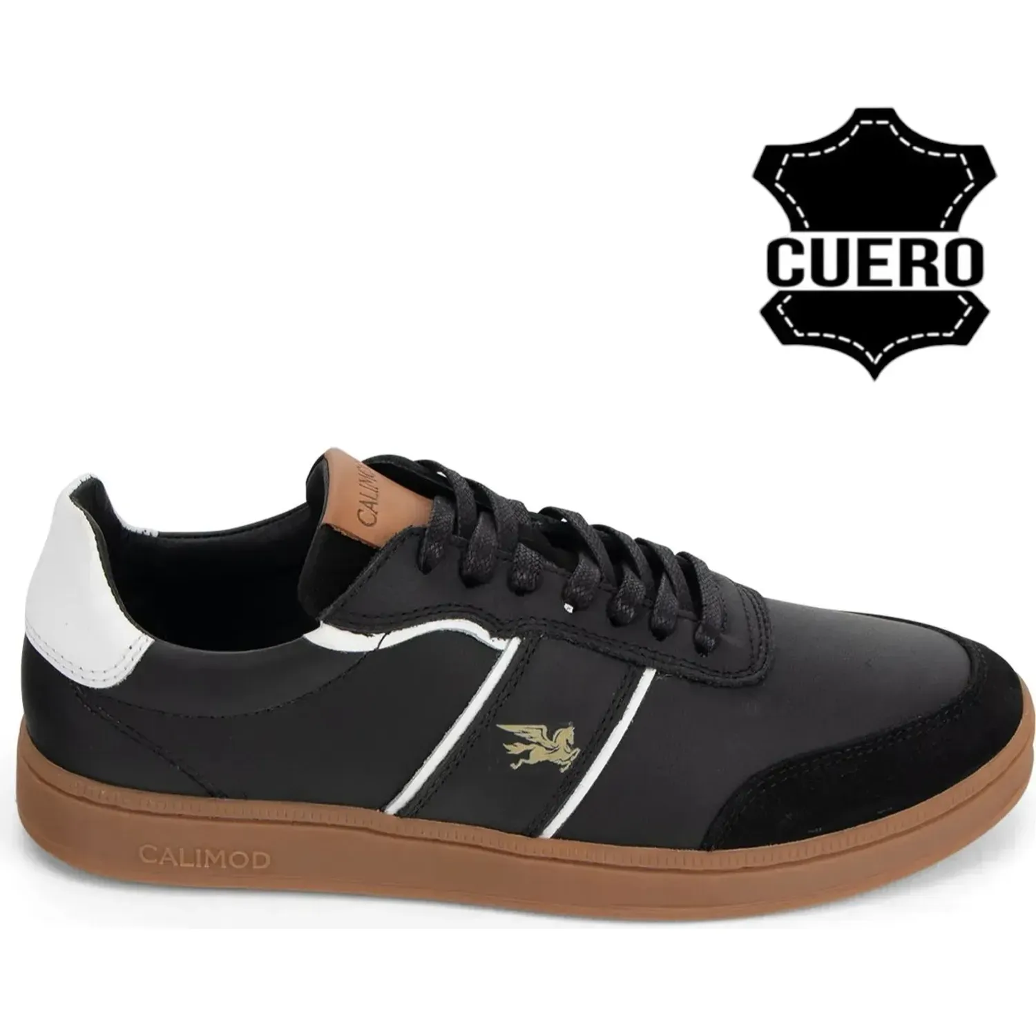 Zapatilla Calimod Casual Hombre 1uis00 color negro | Platanitos