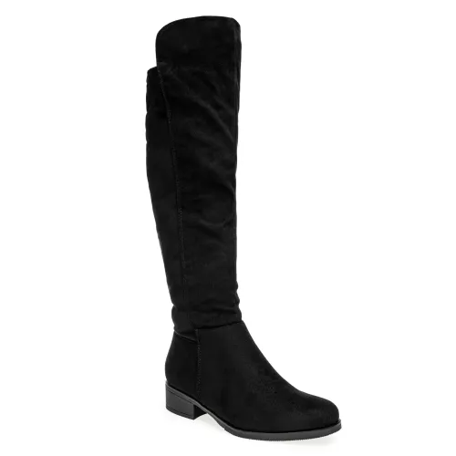 Platanitos Negro de Mujer modelo Bota Dama Blf Tirsa negros textiles mujer 2025090911132736461 Textil Sintético