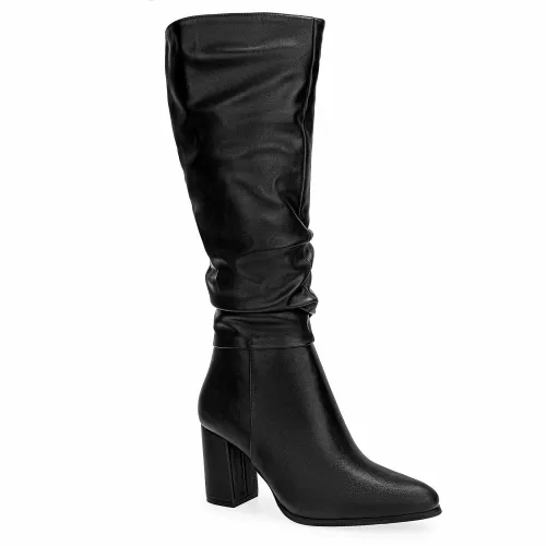 Platanitos Negro de Mujer modelo Bota Dama Bv Irma negros textiles mujer 2025090911132736497 Textil Sintético