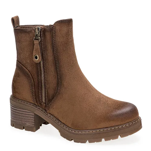 Platanitos  de Mujer modelo Botin Dama Bt Tania cameles textiles mujer 2025090911132736677 Textil Sintético