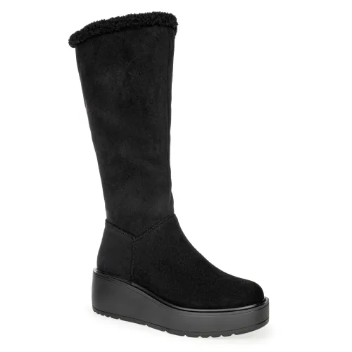 Platanitos Negro de Mujer modelo Bota Dama Bm Heydi negros sintéticos mujer 2025090911132736713 Sintético Sintético