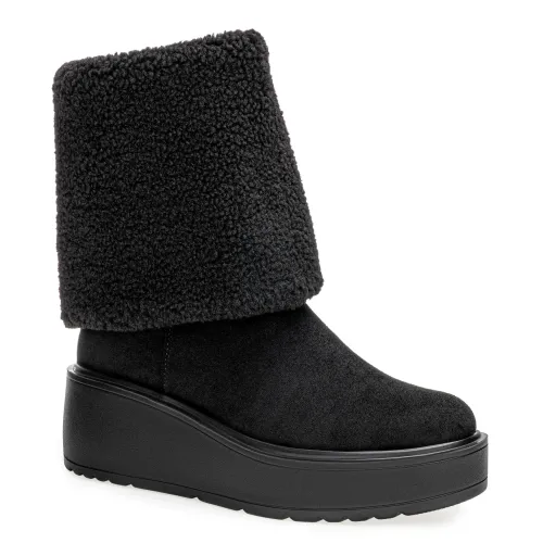 Platanitos Negro de Mujer modelo Bota Dama Bm Heydi negros sintéticos mujer 2025090911132736713 Sintético Sintético