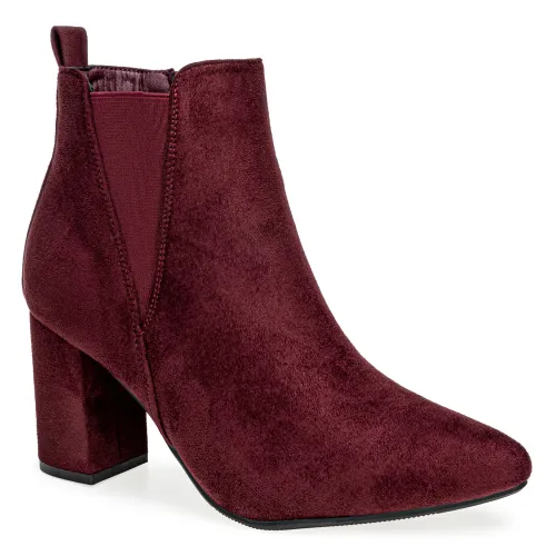 Platanitos Morado de Mujer modelo Botin Dama Btv Yida guindas sintéticos mujer 2025090911132736767 Sintético Sintético