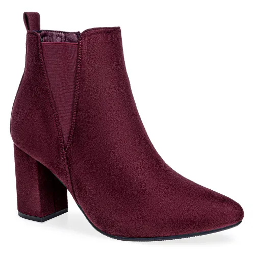 Platanitos Morado de Mujer modelo Botin Dama Btv Yida guindas sintéticos mujer 2025090911132736767 Sintético Sintético