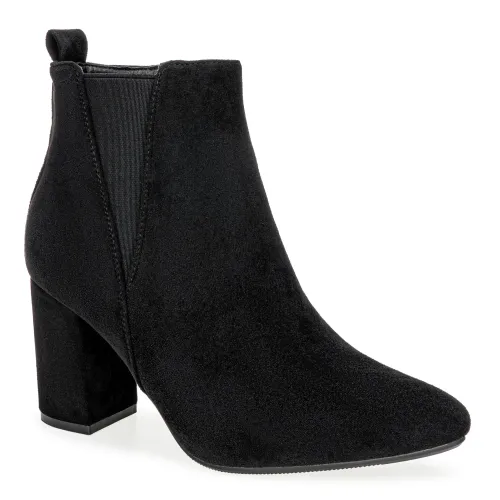 Platanitos Negro de Mujer modelo Botin Dama Btv Yida negros sintéticos mujer 2025090911132736785 Sintético Sintético