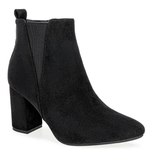 Platanitos Negro de Mujer modelo Botin Dama Btv Yida negros sintéticos mujer 2025090911132736785 Sintético Sintético