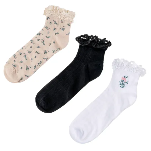 LIMONI  de Mujer modelo Set X 3 Prs Medias Tobilleras Dama Dona mujer 2025090915452416969  