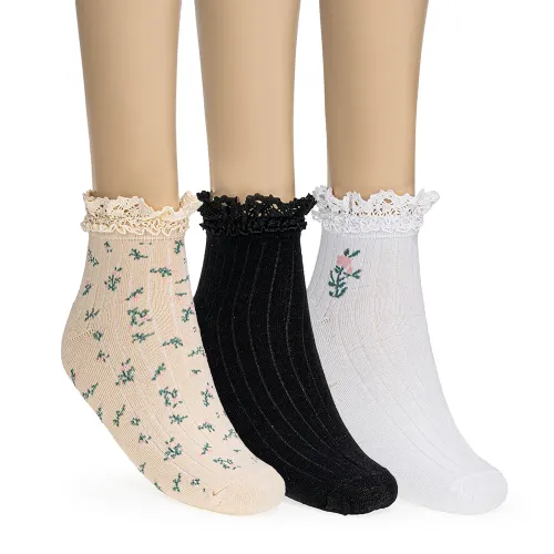 LIMONI  de Mujer modelo Set X 3 Prs Medias Tobilleras Dama Dona mujer 2025090915452416969  