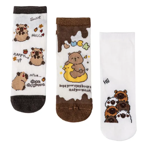 LIMONI Set X 3 Prs Medias Tobilleras Dama Tom