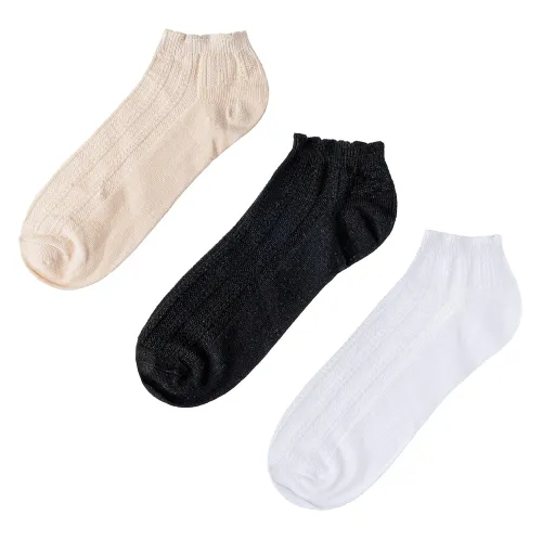 LIMONI Set X 3 Prs Medias Tobilleras Dama Magy