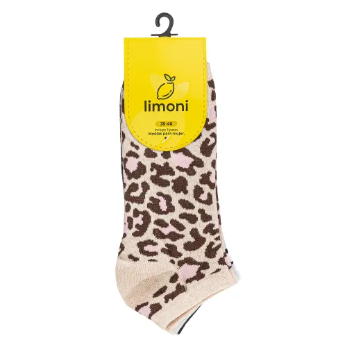 LIMONI Set X 3 Prs Medias Tobilleras Dama Tigry