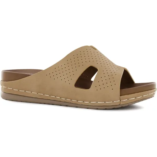 Impuls Beige de Mujer modelo Sandalias Cuña Mujer Saida13 beiges mujer 2025090921481197755 PU PU