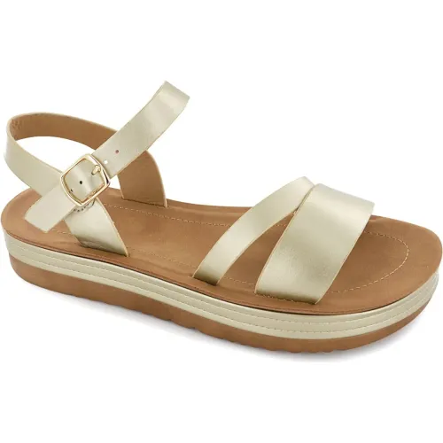 Impuls Dorado de Mujer modelo Sandalias Cuña Mujer Sarai01   sintéticos mujer 2025090921481197977 Sintético PU