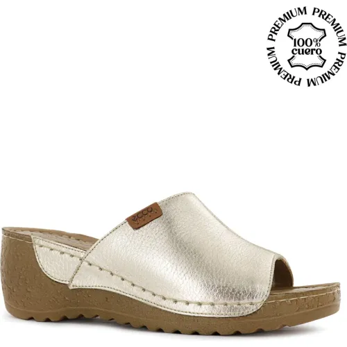 Ecco Dorado de Mujer modelo Sandalias Mujer Mayra24   mujer 2025090921481198158 Cuero PU