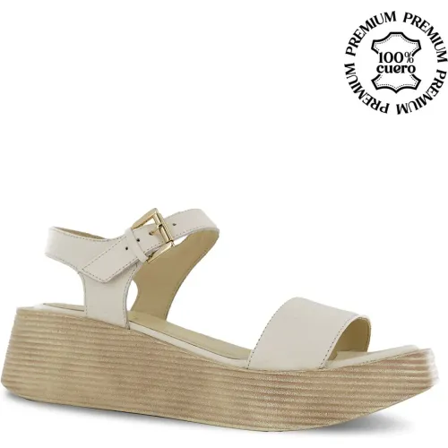 Ecco Marfil de Mujer modelo Sandalias Mujer Taxli01 marfiles mujer 2025090921481198212 Cuero PU