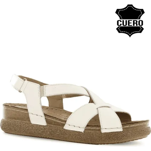 Ecco Marfil de Mujer modelo Sandalias Mujer Otessa05 marfiles mujer 2025090921481198236 Cuero PU