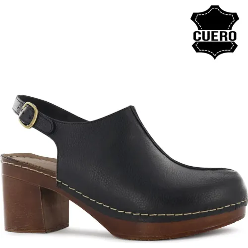 Ecco Negro de Mujer modelo Zuecos Mujer Telma05 negros mujer 2025090921481198836 Cuero PU