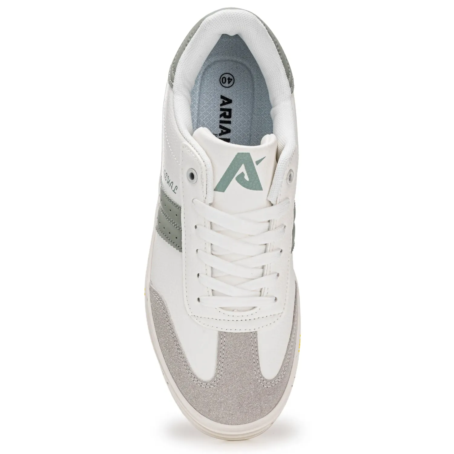 Zapatillas Ariana Urbanas Mujer 7052-25q2 color blanco / verde claro | Platanitos