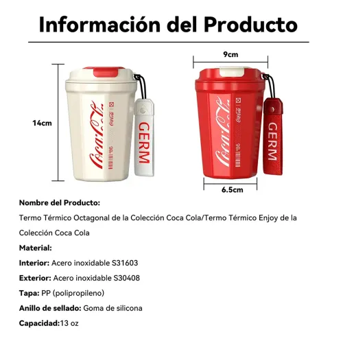 GERM Vaso Termico Edicion Coca-Cola - 390ml