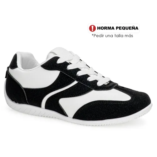 Just4u Negro de Mujer modelo Zapatilla Dama Z Valet negros blancos sintéticos mujer 2025091015204282609 Sintético Sintético