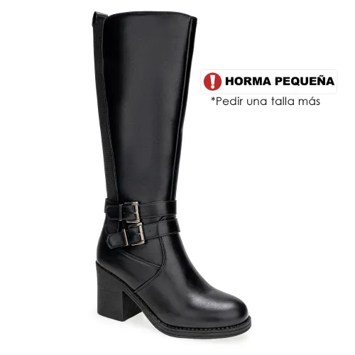 Platanitos Negro de Mujer modelo Bota Dama B Eleny negros sintéticos mujer 2025091017570578287 Sintético Sintético