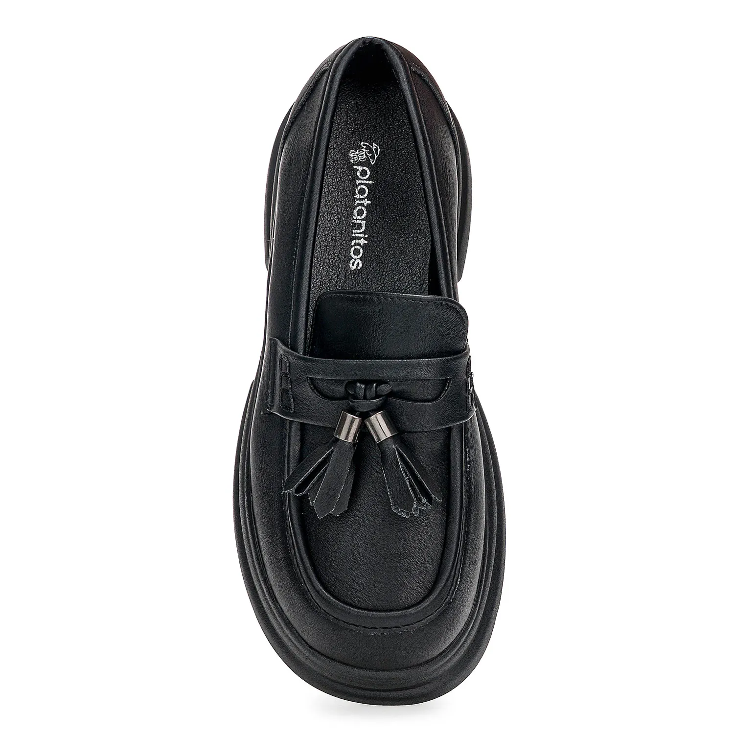 Mocasin Platanitos Dama Mchun Ciara color negro | Platanitos