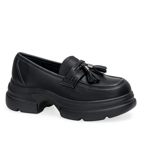 Platanitos Negro de Mujer modelo Mocasin Dama Mchun Ciara negros sintéticos mujer 2025091020525914539 Sintético Sintético