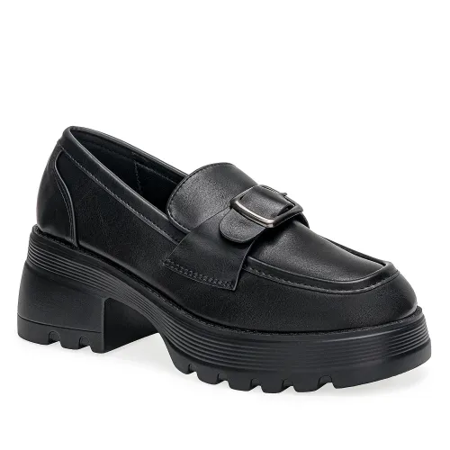 Platanitos Negro de Mujer modelo Mocasin Dama M Jena negros sintéticos mujer 2025091020525914557 Sintético Sintético