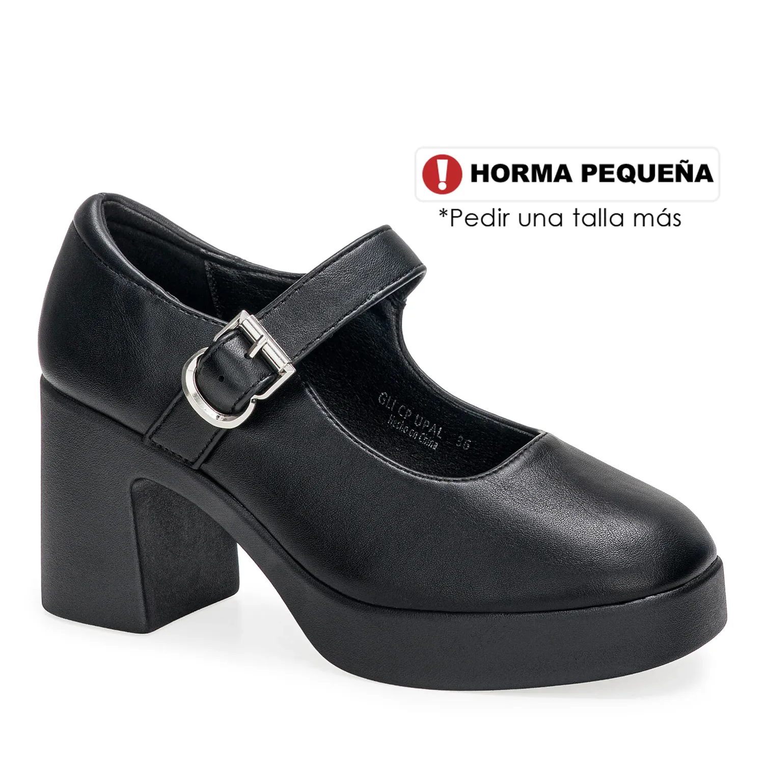 Calzado Platanitos Dama Cp Upal color negro | Platanitos