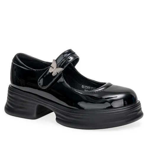 Platanitos Negro de Mujer modelo Calzado Dama Cchun Rome negros sintéticos mujer 2025091020525914629 Sintético Sintético