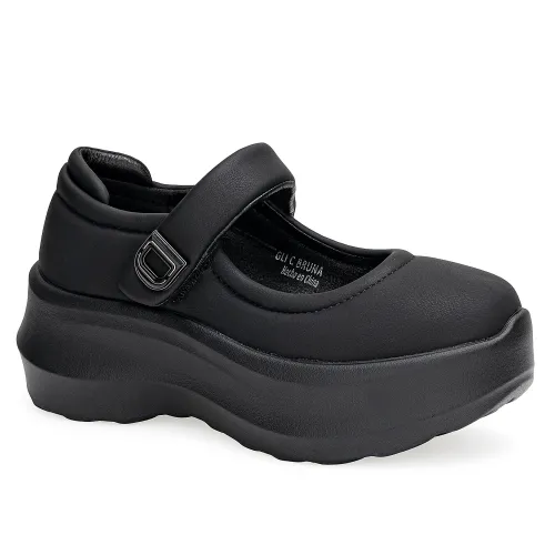 Platanitos Negro de Mujer modelo Calzado Dama C Bruna negros sintéticos mujer 2025091020525914683 Sintético Sintético